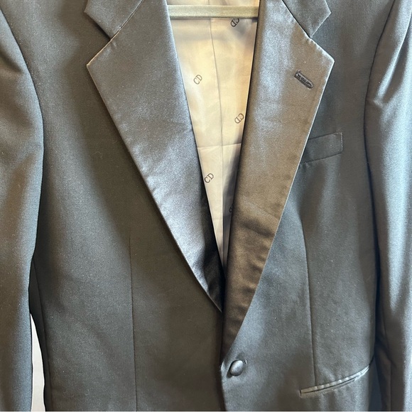 Vtg Christian Dior Monsieur Tuxedo Blazer Jacket Mens Size 37 L - Picture 2 of 10